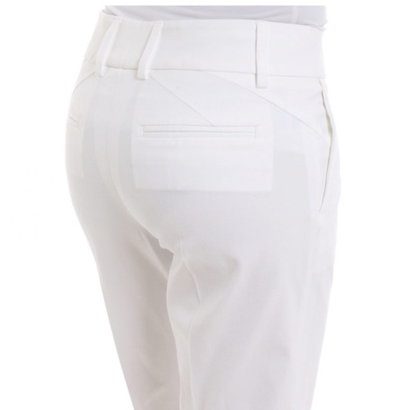 Piazza Sempione Kim White Cotton Tailored Trousers Size 10 US / IT 46 - Picture 4 of 9